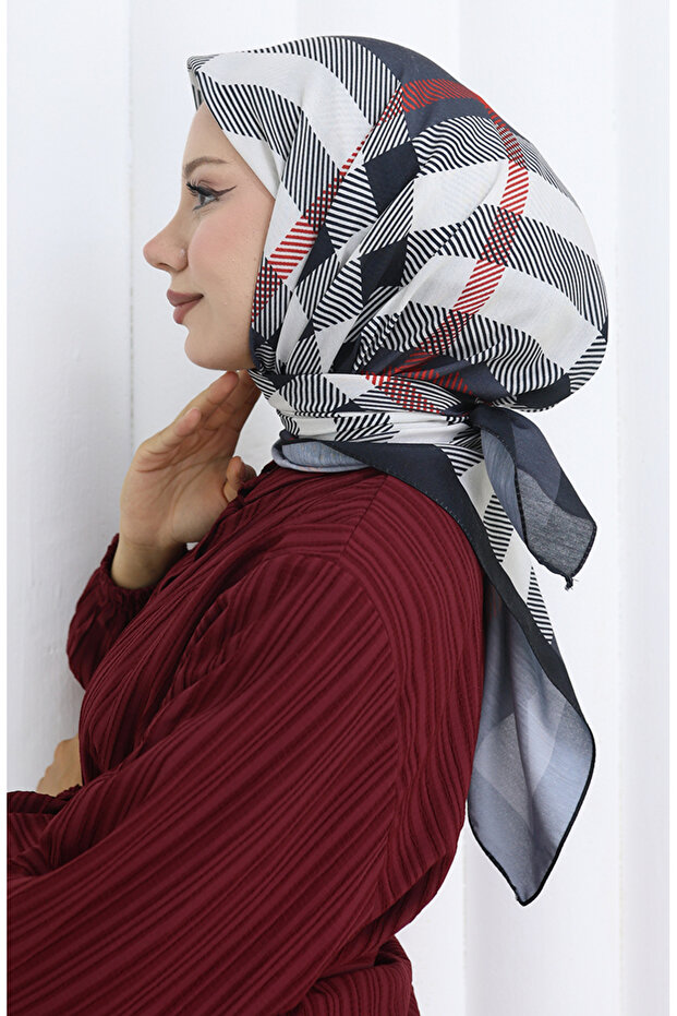 Eșarfă moale 90204-06 Antracit - 2