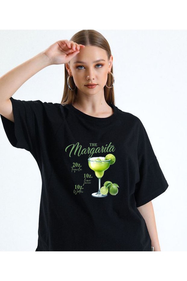Margarita Limon Printed Cotton Crew Neck T-Shirt