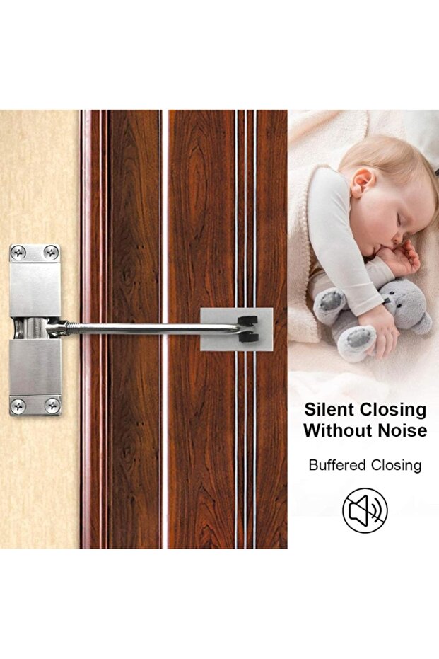 Spring Door Closer: Automatic Adjustable Door Hinge for Home - 4