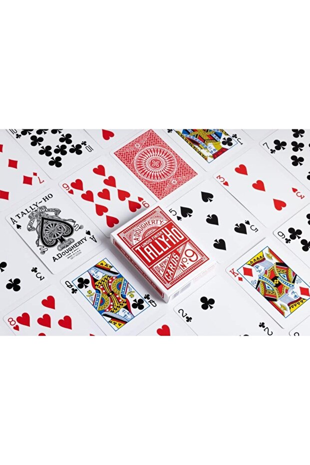 Tally-Ho Circle Back Red Playing Cards - 3