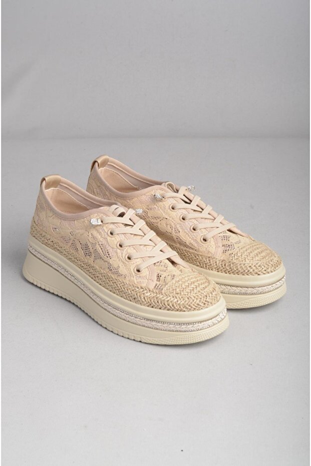 Select b237 straw women's sport shoes cream