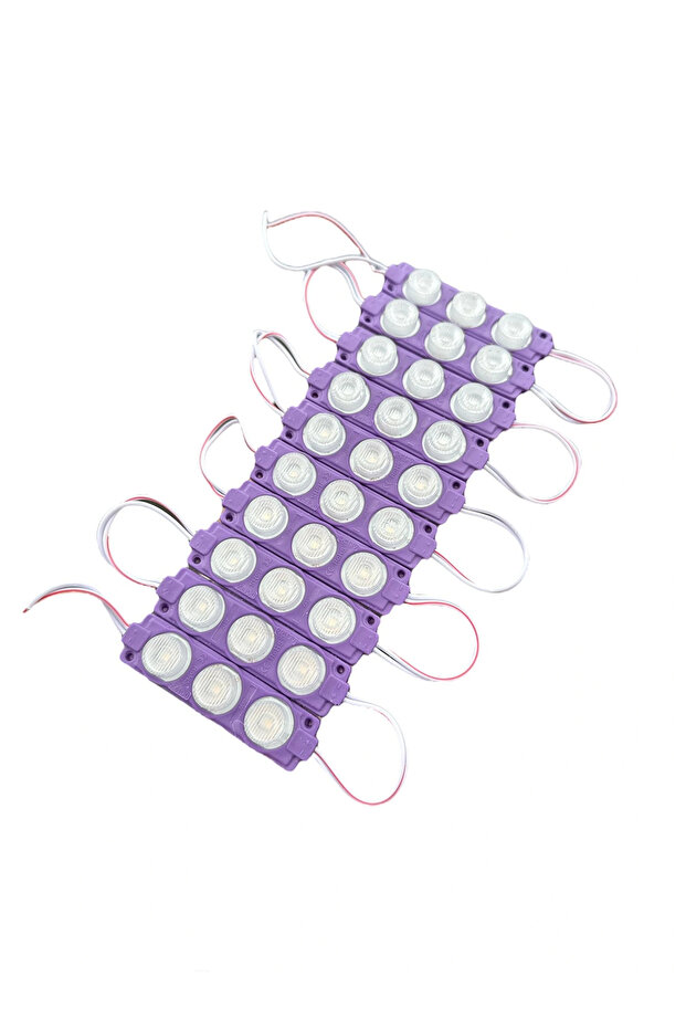 3 LEDLİ MODÜL LED MOR 10 LU SET - 2