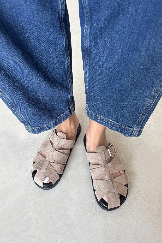 Mora Women's Daily Comfort Suede Slippers Mink