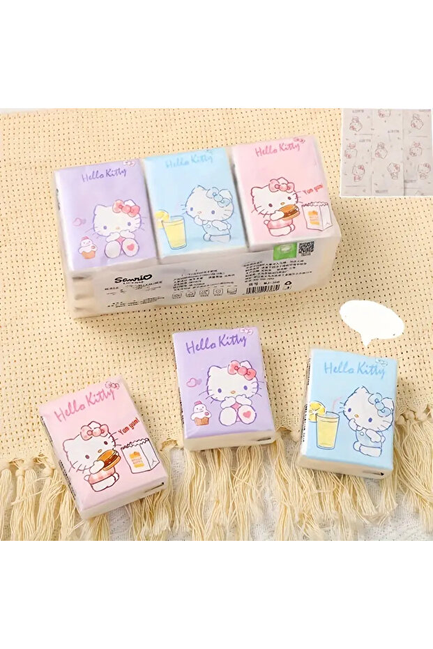 Figürlü Mini Cep Mendili 9'lu Set - 1