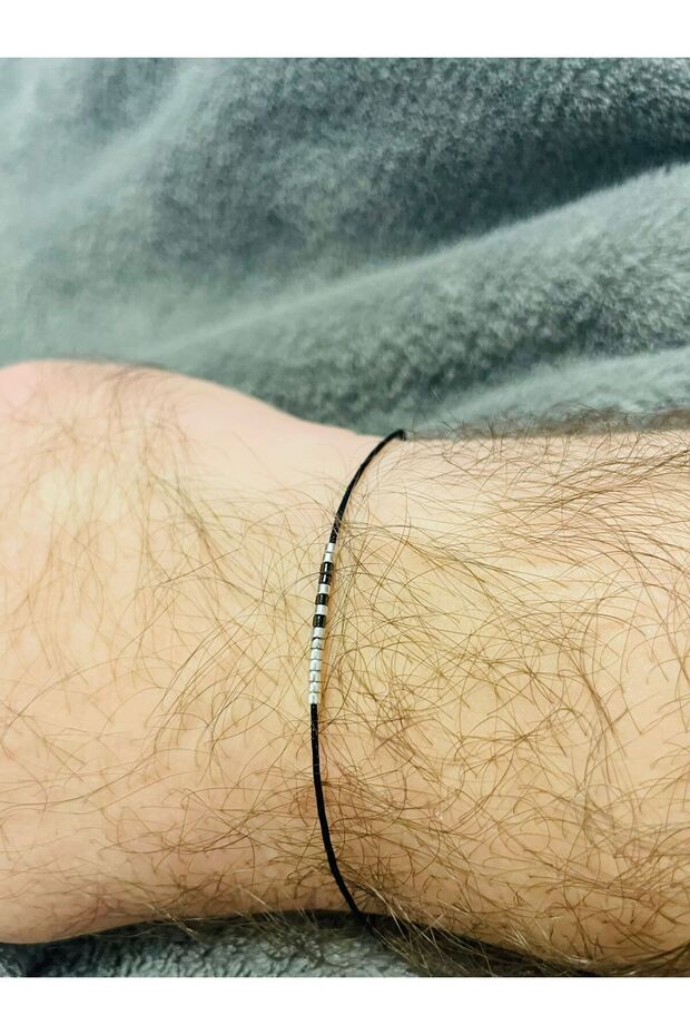 Adjustable Cord Bracelet, Morse Code - Uncle - 2