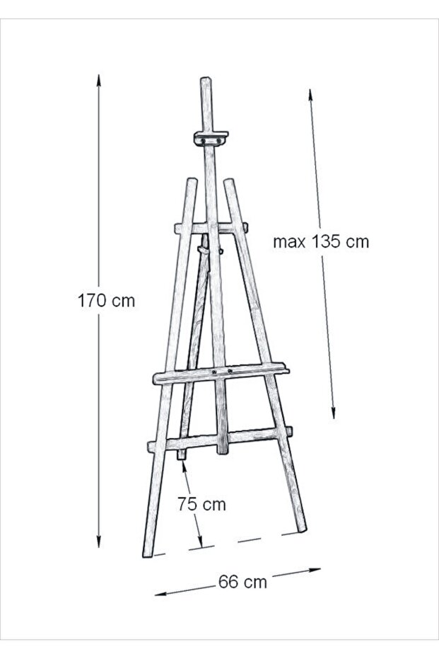 Şövale A Tipi Stüdyo Ressam Sehpası Koala - 7