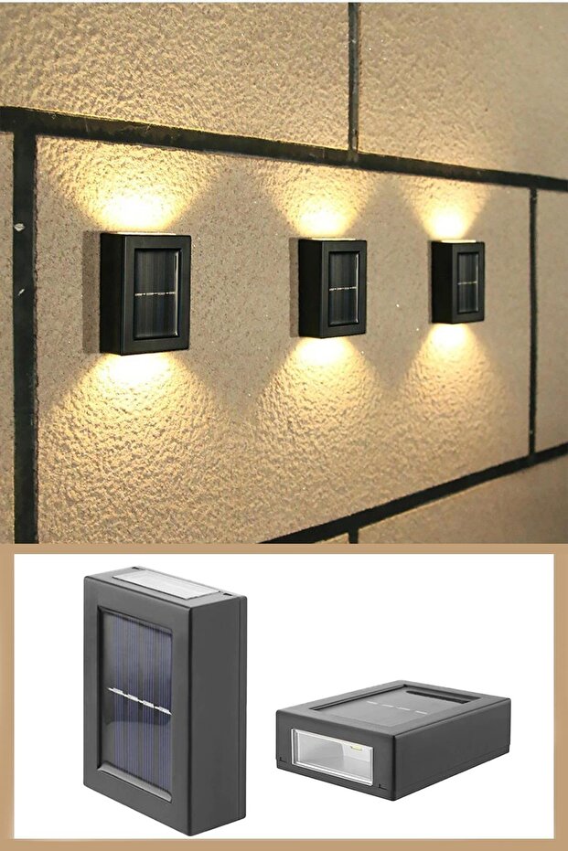 1Adet Solar Çift Taraflı Duvar Lamba Aplik - 3