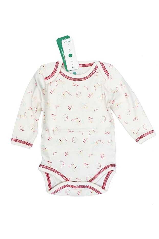 2 Pcs, Clean Globe Happy Earth, Happy Baby Organic Long Sleeve Baby Bodysuit