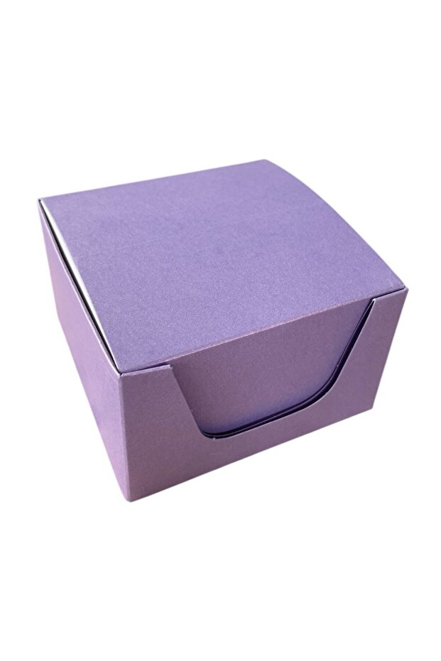 8 X 8 Cm Küp Not Kağıdı / Bloknot * Mor - 2
