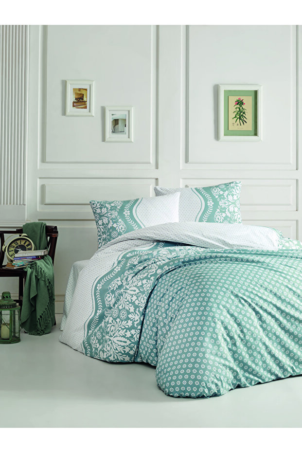 Kristal Ranforce Double Duvet Cover Set | 100% Cotton | 57 Tel | 4 Pieces | Luxury Box