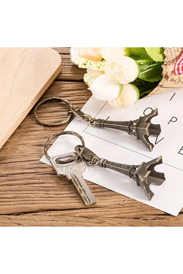 1 قطعة سلسلة مفاتيح برج إيفل الكلاسيكية - 2