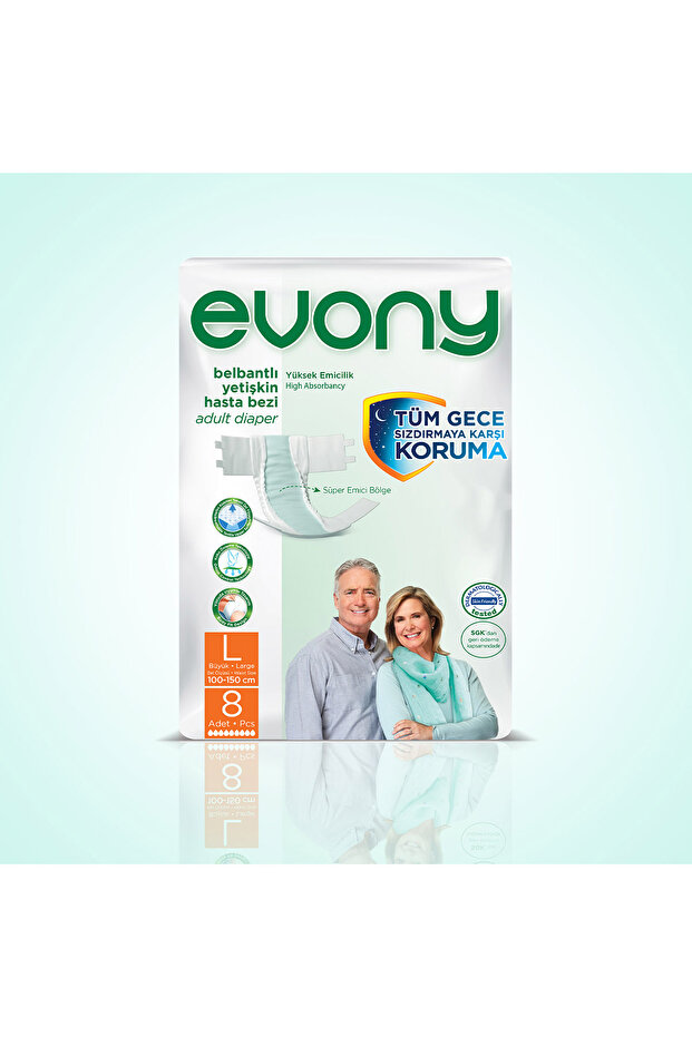 Yetişkin Bezi Large 8'li - 1