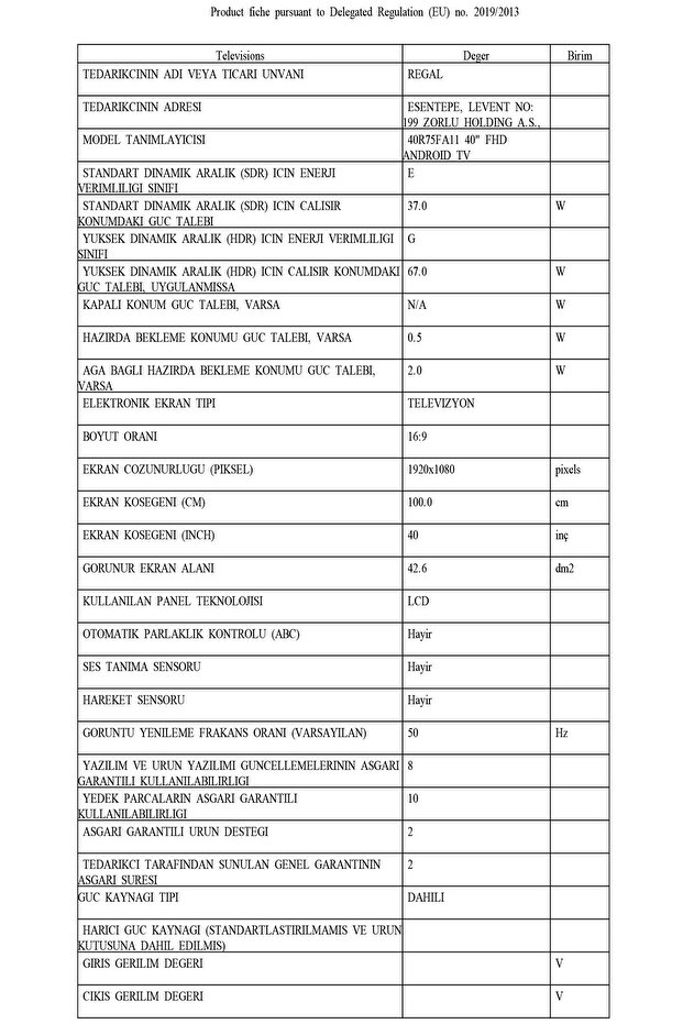 40R75FA11 40'' Smart Full HD Android TV - 8