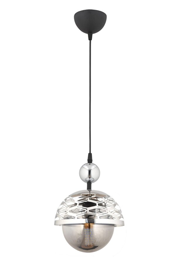 Lema Tekli Sarkıt Avize Füme Glob Camlı Koridor Hol - 4