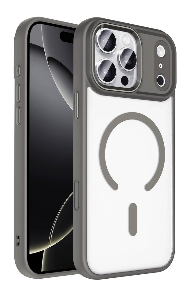 iPhone 17 Pro Max Case Chrome Mica Magsafe Transparent Back with Sensitive Button Soft Colorful Matte Edge