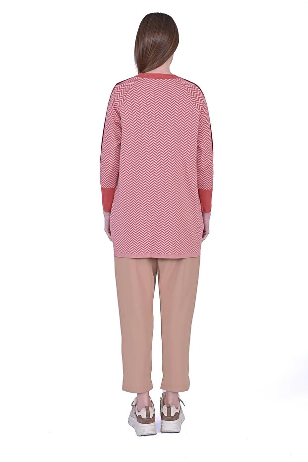 6867 Nar Çiçeği Triko Tunik - 3