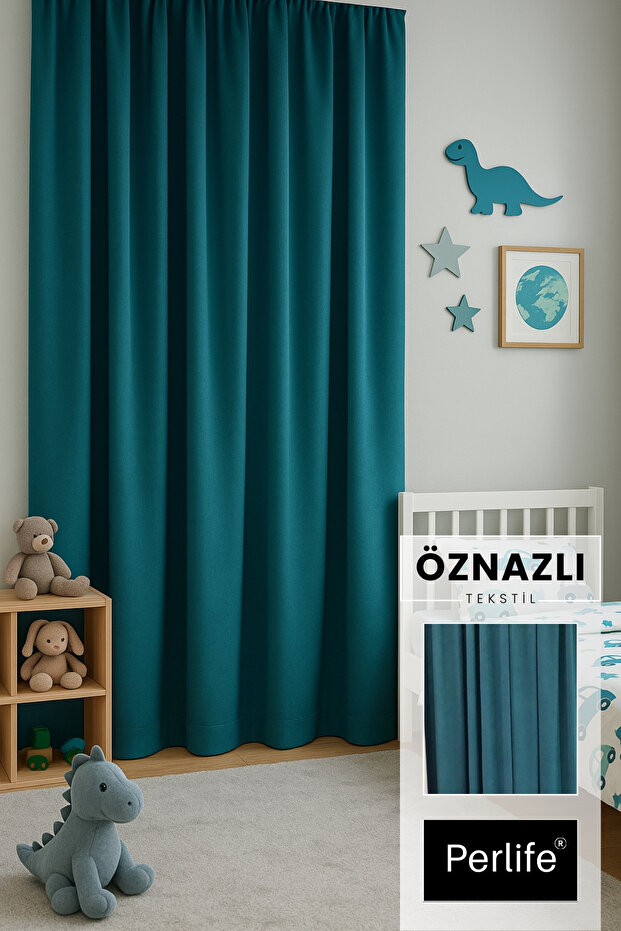 Fonluk Kumaş Pilesiz Perde - 1