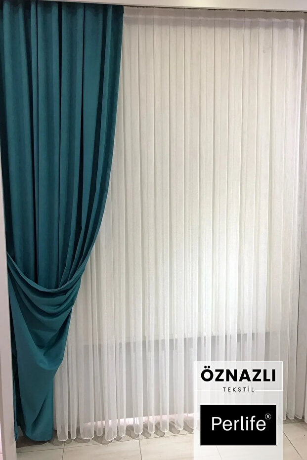 Fonluk Kumaş Pilesiz Perde - 5
