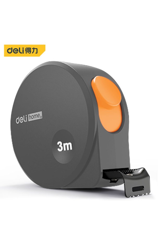 Deli 3M GRAY Steel Tape Measure Metric Metal Measuring Tape Construction Carpentry Woodworking Tool