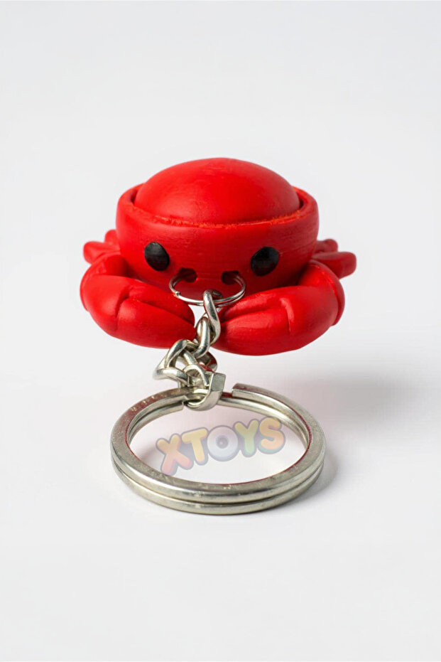 Clickable Crab Stress Relief Toy, Gift Keychain and Bag Accessory | Crabble