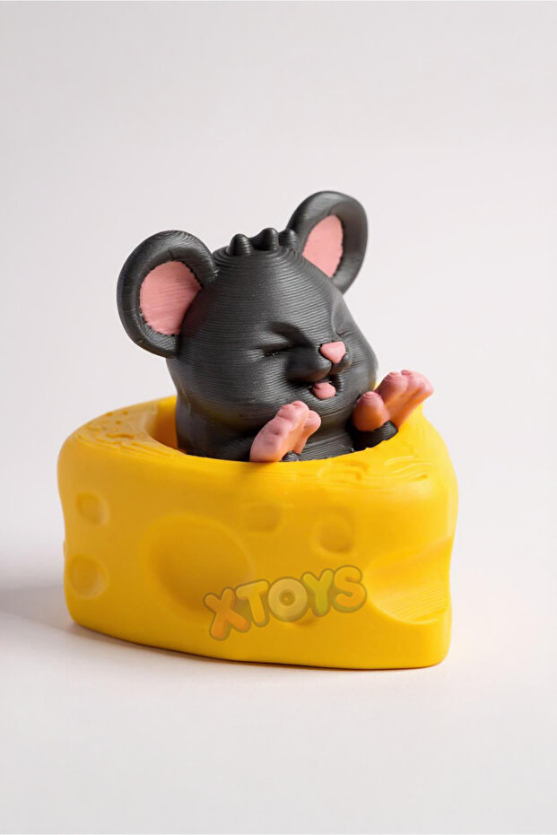 Movable Cute Mouse Toy Stress Relief Clicker Keychain | Cheezer