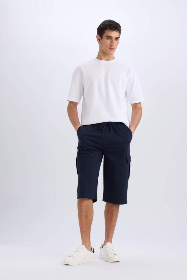 Regular Fit Basic Kapri Şort T4693AZ22SM - 1
