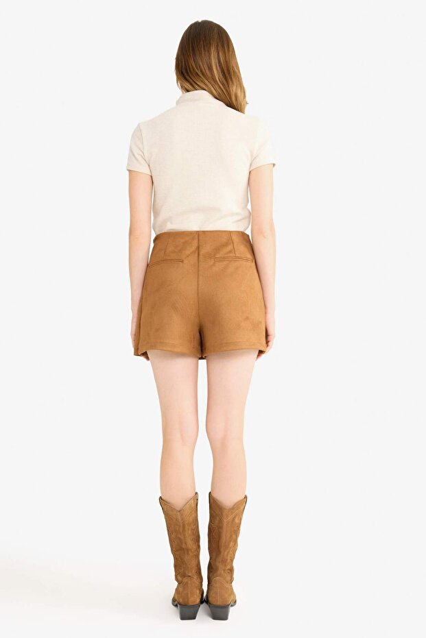 Normal Bel Mini Süet Şort Etek G0871AX25AU - 5