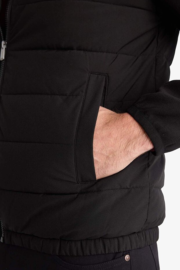 Water Repellent Windproof S Slim Fit Slim Fit Lined Zippered Pocket Jacket D7532Ax25Sp - 5