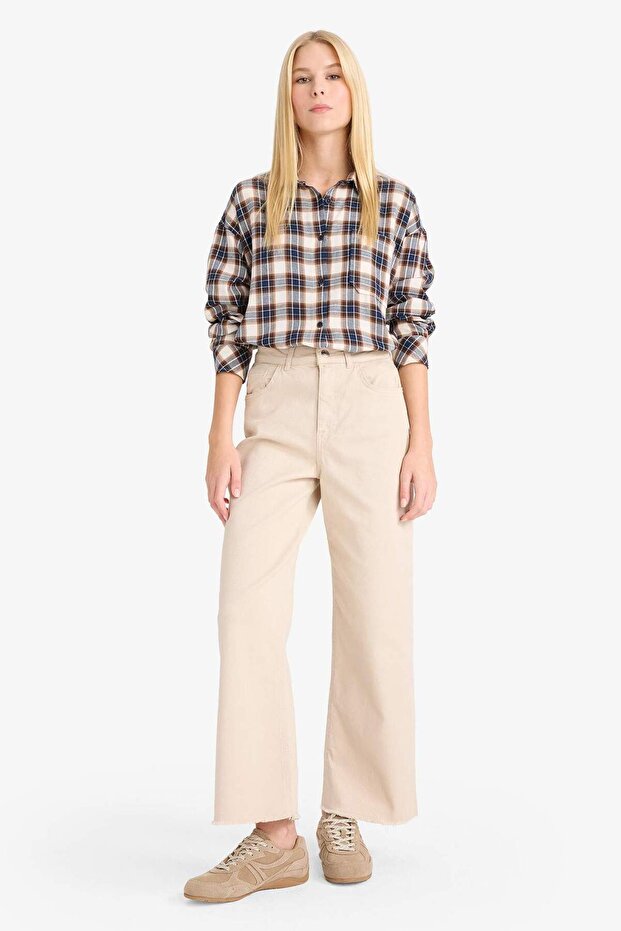 Coool Overshirt Fit Kareli Uzun Kollu Gömlek G0309AX25AU - 2