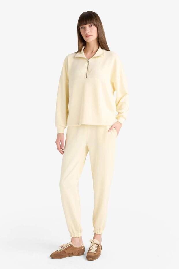 Basic Plain Long Pajama Bottoms with Elastic Waist-Fall in Love G0070Ax25Wn - 5