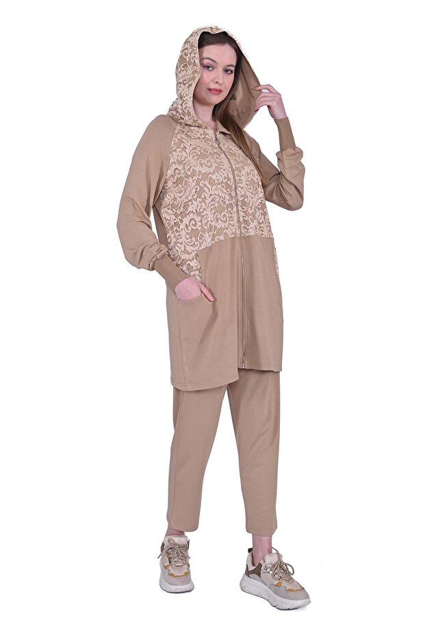 Dantel Eşortman Takım CAMEL - 2