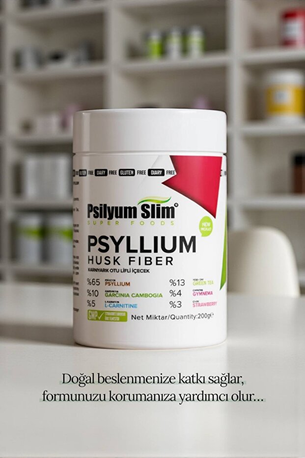 psilyum slim Detox Psyllium Sindirim Destekli Doğal Tok Tutan Diyet Form Karnıyarık Otu Tozu Detoks