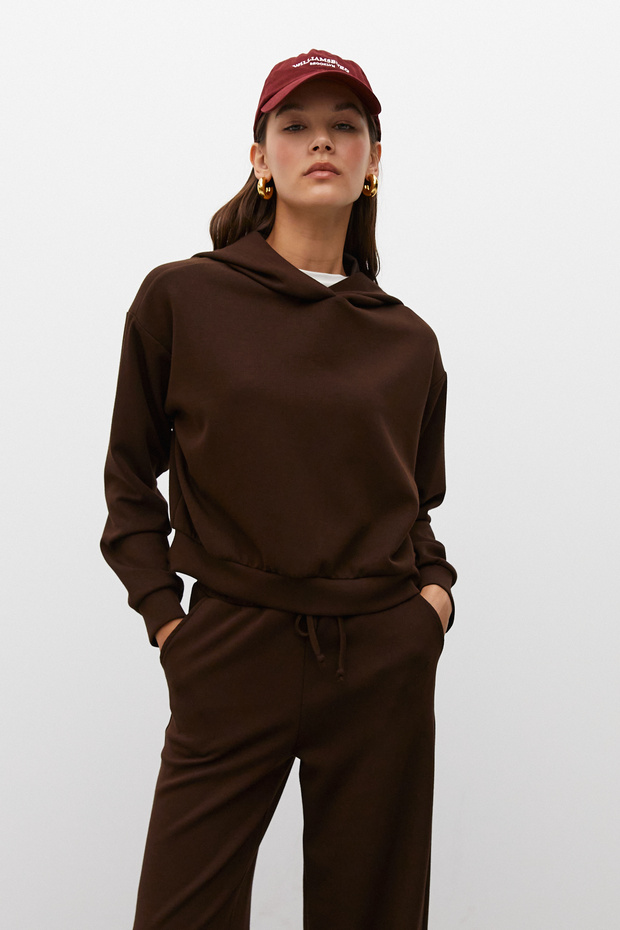 Kapüşonlu Sweatshirt - 1