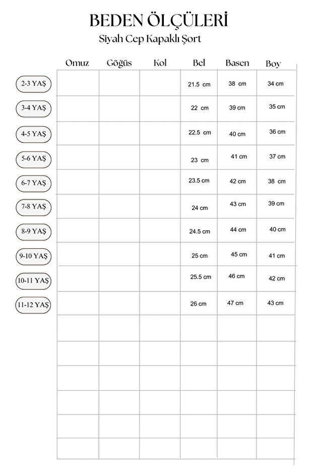 Siyah Cep Kapaklı Şort - 4