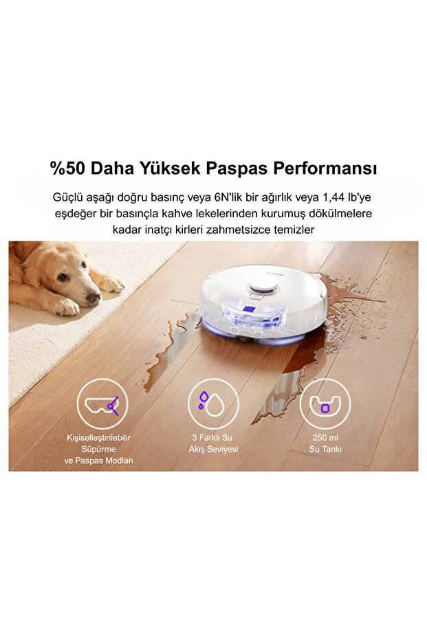 Freo X Plus Akıllı Robot Süpürge Beyaz,7.800PA Emiş Gücü - 7