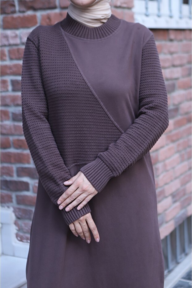 Rochie din tricot cu două fire - 5