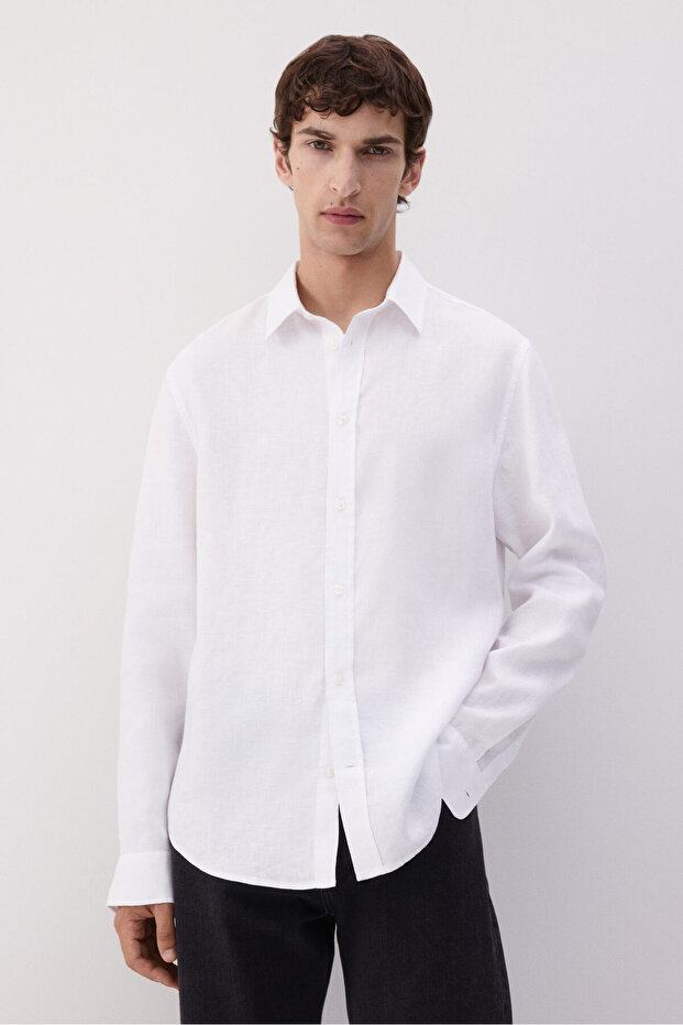 Keten Gömlek Regular Fit - 1