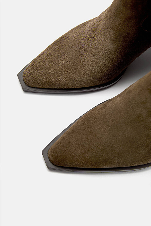 Topuklu deri bot - 3