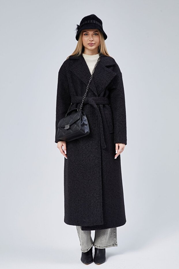 Women's Boucle Stamp Oversize Coat