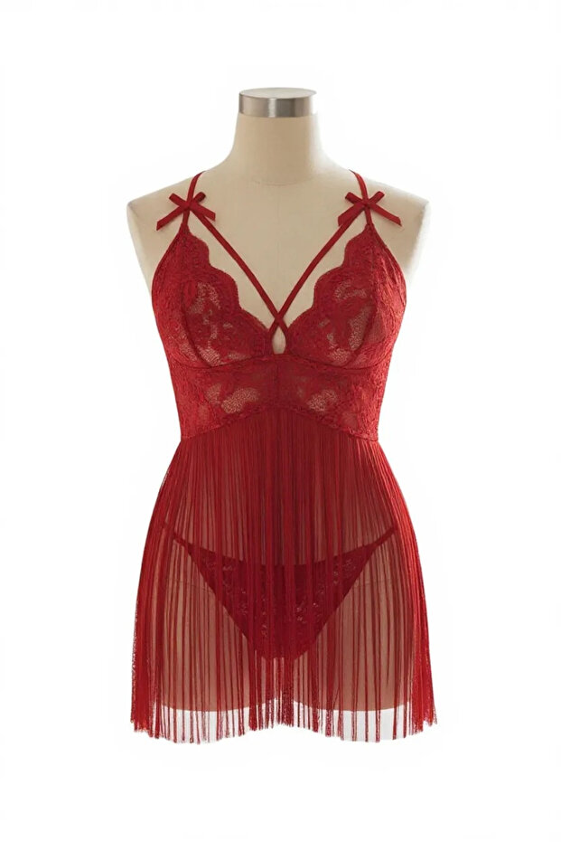 Dantel detaylı Gecelik - 3