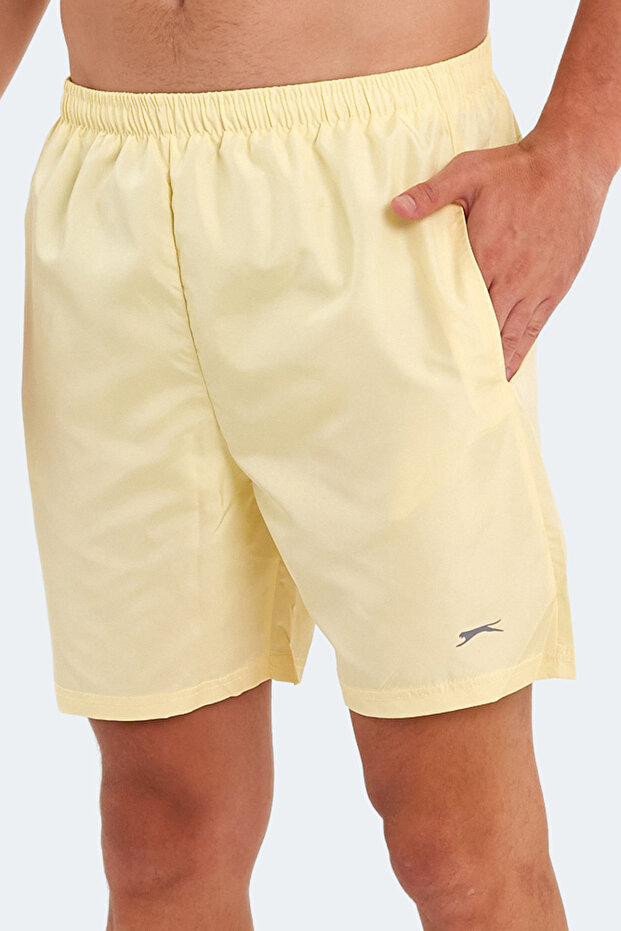 RABI 2 li Set Erkek Cepli Deniz Şortu Saks Mavi - Sarı Mayo - 4