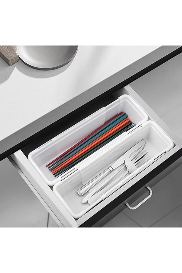 منظم مكياج قابل للتعديل - منظم أدراج معياري قابل للتعديل - 4