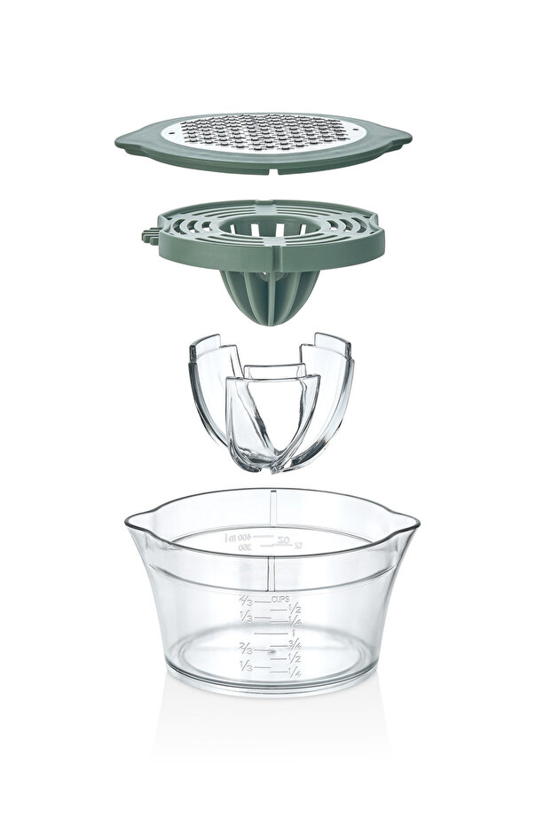 Multi5 Multifunctional Squeezer, Juicer, Grater and Egg Separator Set, Green - 4