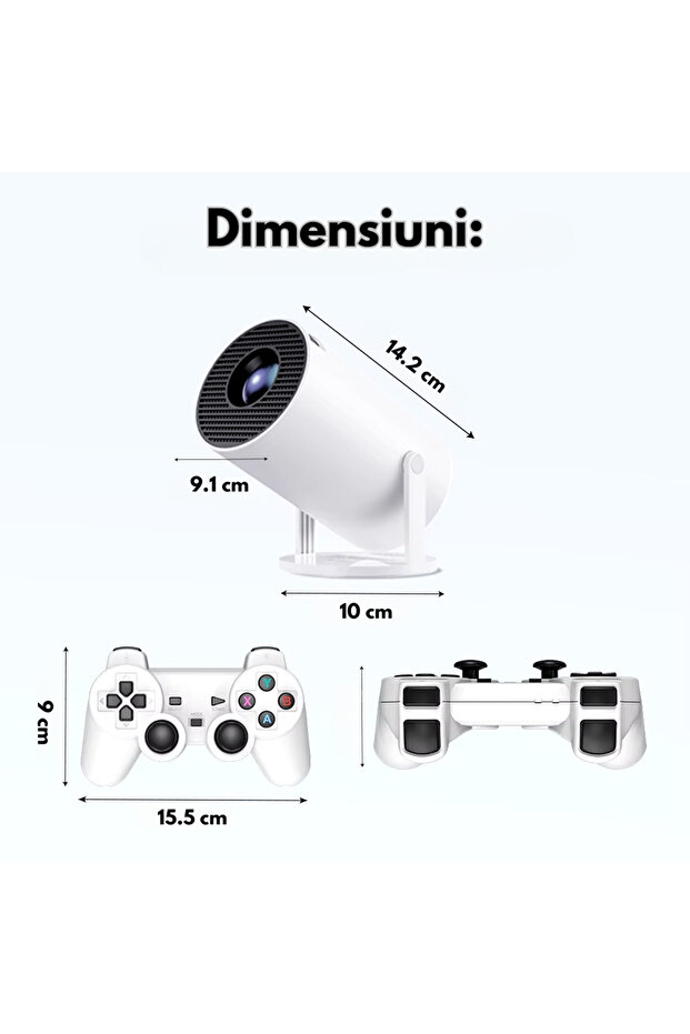 4K Smart Projector with Game Console, Android TV 11, WiFi, Bluetooth, 130-inch Projection - 2