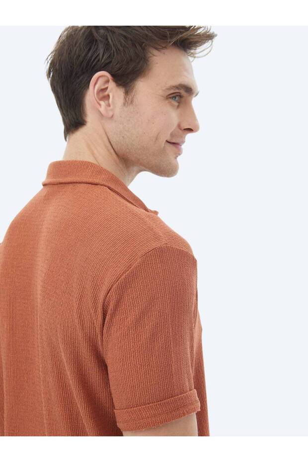 Kiremit Regular Fit Casual Gömlek - 7