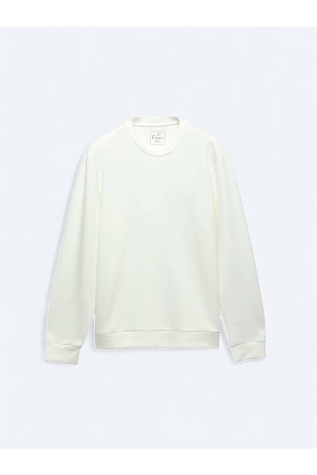 Ekru Bisiklet Yaka Sweatshırt - 6