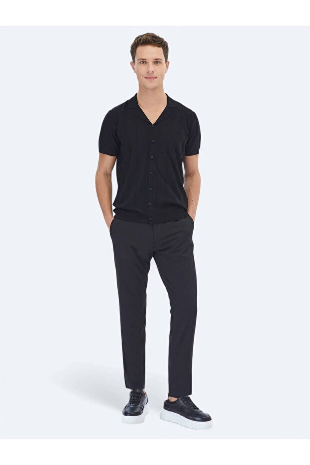 Siyah Regular Fit Casual Gömlek - 2