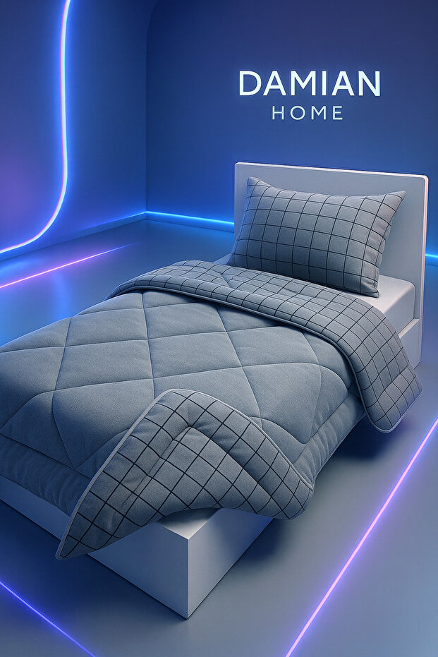 Single Double-Sided Welsoft Quilt Set Patterned Pillowcase (Without Sheets) - 3