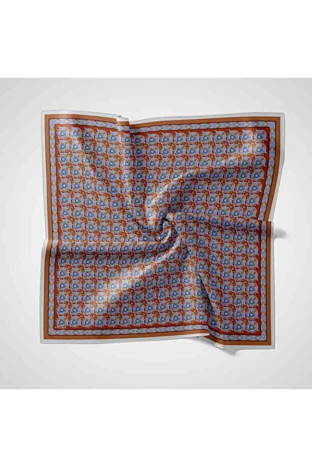 Natural Patterned Scarf - 1