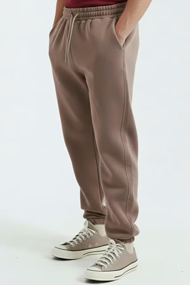 Leg Elastic 3 İPLİK Paça Lastikli Eşofman Altı Puf Yumuşacık (İçi Polarlı - Orijinal Kalıp) - 1